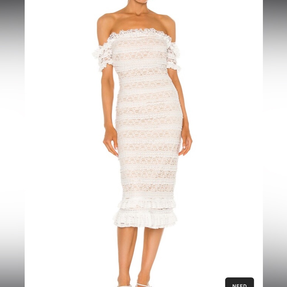 LIKELY - Milaro Dress in Ivory